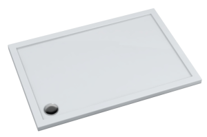 Schedline Estima Brodzik prostokątny 80x120 cm wys. 4,5 cm biały