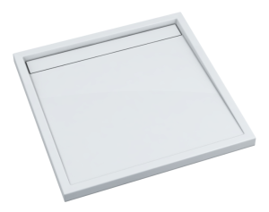 Schedline Estra Brodzik kwadratowy 90x90 cm wys. 4,5 cm biały