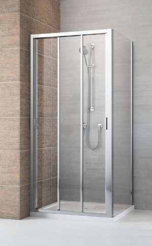 PROMOCJA Radaway Evo Dw+S Kabina kwadratowa przesuwna 90x90cm profil chrom