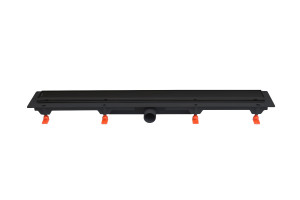 Werit Exclusive Flis 40 Odpływ liniowy z maskownicą do wklejenia płytki 65 cm czarny mat
