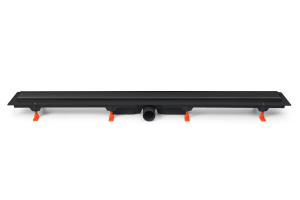 Werit Exclusive Flis 50 Odpływ liniowy z maskownicą do wypełnienia płytką 85 cm czarny mat
