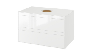 PROMOCJA Excellent Finli Szafka podumywalkowa 80 cm biały lakier