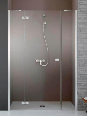 PROMOCJA Radaway Fuenta DWJS Drzwi do wnęki ze ścianką 130 cm (128,5-121,5 cm) lewe