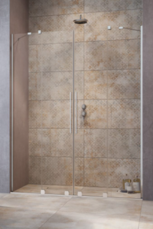 PROMOCJA Radaway Furo DWD Drzwi przesuwne do wnęki 160 cm (159-161 cm) profil chrom