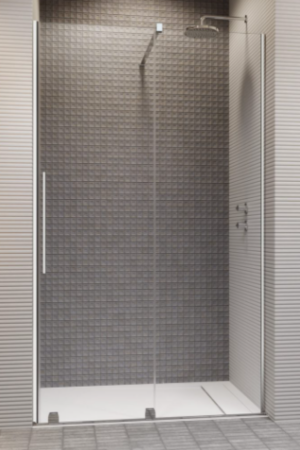 PROMOCJA Radaway Furo DWJ Drzwi prysznicowe 160 cm prawe (159-160,8 cm) chrom