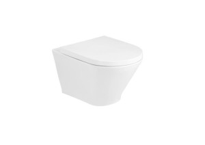Roca Gap Round Miska WC wisząca Rimless z deską wolnoopadajacą Supralit
