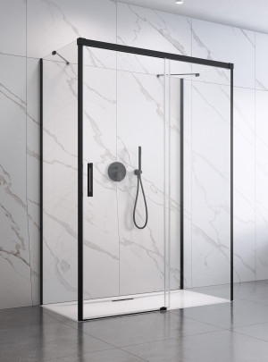 Radaway Idea KDJ+S kabina prysznicowa prawe 110 x 100 cm Czarny