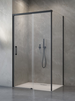 Radaway Idea KDS kabina prysznicowa prawe 130 x 80 cm Czarny