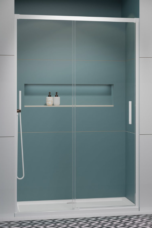 Radaway Idea White DWJ Drzwi prysznicowe 115 cm (113,7-116,2cm) profil biały