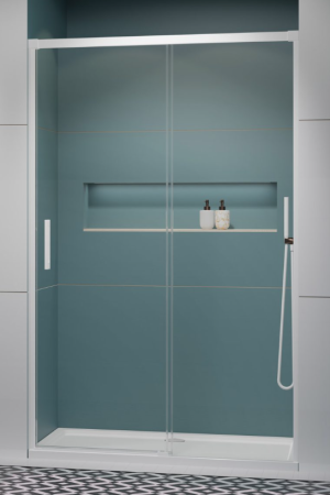 PROMOCJA Radaway Idea White DWJ Drzwi prysznicowe prawe 140 cm (138,7-141,2 cm) profil biały