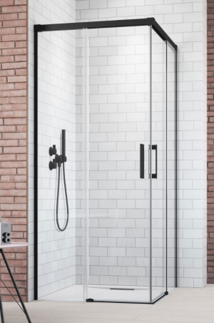 PROMOCJA Radaway Idea Black KDD Kabina prostokątna 120L+100R cm profil czarny