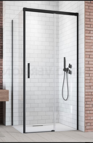 PROMOCJA Radaway Idea Black KDJ Kabina prostokątna 110R+90L cm profil czarny