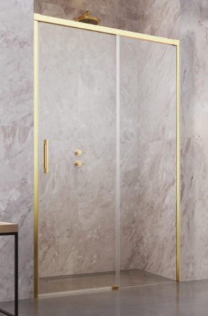 PROMOCJA Radaway Idea Gold DWJ Drzwi do wnęki przesuwne prawe 110 cm (108,7-111,2 cm) profil złoty