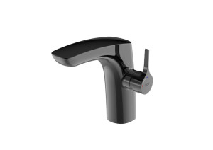 Roca Insignia Black bateria umywalkowa stojąca Titanium Black