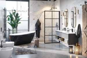 PROMOCJA Excellent Fabrika ścianka Walk- in 120 cm
