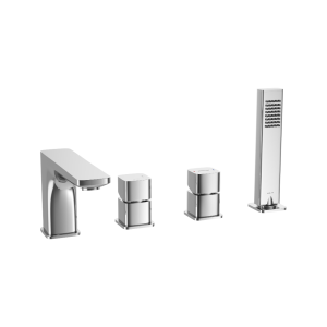 PROMOCJA EXCELLENT Keria bateria wannowa 4 otworowa, chrom