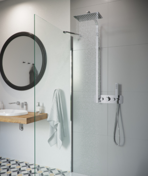 PROMOCJA Excellent Krotos Kolumna prysznicowa Rain Thermo chrom