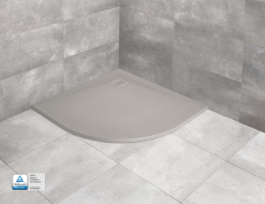 PROMOCJA Radaway Kyntos A Brodzik półokrągły 90x90 cm Cemento