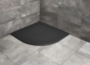 PROMOCJA Radaway Kyntos A brodzik półokrągły 80x80 cm black