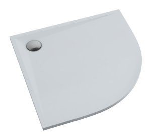 Schedline Libra Brodzik półokrągły 80x80 cm wys. 3 cm R=55 biały