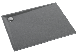 Schedline Libra ANTHRACITE STONE Brodzik prostokątny 90x100 cm wys. 3 cm antracyt