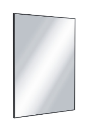 PROMOCJA Excellent Kuadro Lustro prostokątne 80x60 cm rama czarny mat