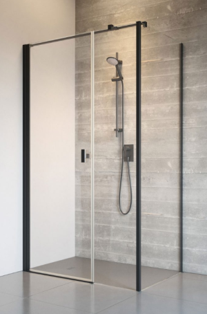 PROMOCJA Radaway Nes 8 Black KDS I Kabina prostokątna drzwi lewe 120Lx90 cm profil czarny mat