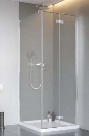 PROMOCJA Radaway Nes 8 KDJ B Kabina kwadratowa drzwi prawe+ścianka 90Px90 cm profil chrom