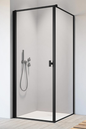 PROMOCJA Radaway Nes Black KDJ I Frame Kabina prostokątna drzwi lewe 100Lx80 cm profil czarny mat