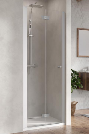 PROMOCJA Radaway Nes DWB Drzwi do wnęki lewe 90 cm (88-91cm) profil chrom