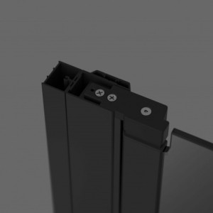 PROMOCJA Radaway Nes Profil poszerzający +2 cm montaż tylko po stronie profilu przyściennego pod magnes czarny