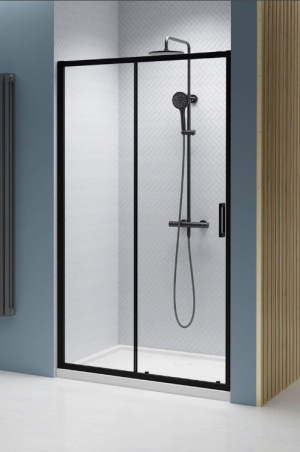 PROMOCJA Radaway Premium Pro Black DWJ Drzwi prysznicowe lewe 120 cm (118-121 cm) profil czarny