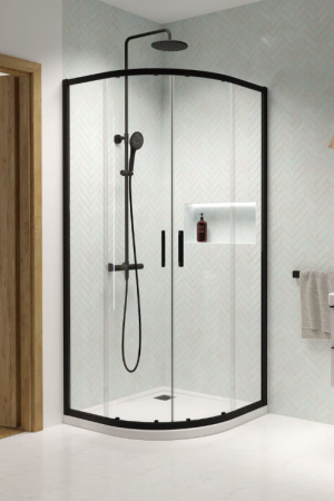 PROMOCJA Radaway Premium Pro PDD Kabina asymetryczna 90Lx80P cm profil czarny