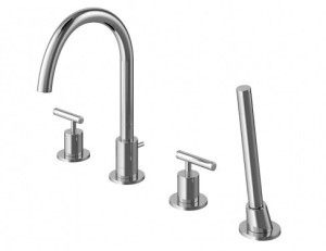 PROMOCJA Kohlman Roxin bateria wannowa stojąca 4-otworowa | QB240R