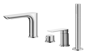 PROMOCJA Kohlman Proxima Bateria nawannowa 4-otworowa chrom | QB244P