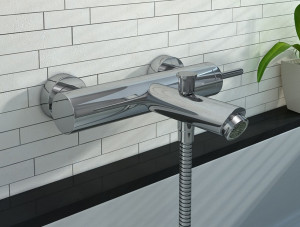 PROMOCJA Kohlman Maxima bateria 2-otworowa wannowa ścienna 23
cm | QW110M