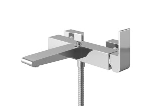 PROMOCJA Kohlman Saxo bateria wannowa ścienna 2-otworowa
chrom | QW110S