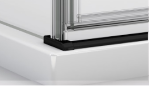 Ronal - Sanswiss Solino Listwa progowa 100 cm czarny mat