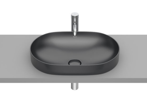 Roca Inspira Round umywalka 55x37 cm blatowa kolor onyks