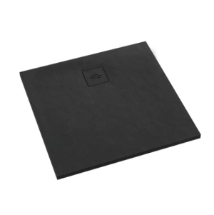 Schedline Protos Brodzik kwadratowy 80x80 czarny kamień