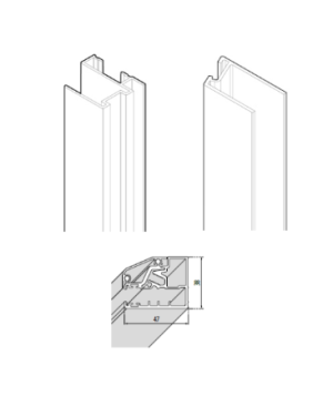 NOVELLINI Profil wnękowy 200 cm