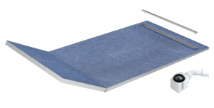 Schedline Slight Line S1 Brodzik podłytkowy 130+50x90x5 cm ruszt Steel