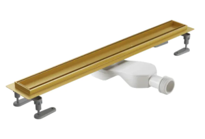 PROMOCJA Excellent Stilio Gold Odpływ liniowy złoty z rusztem do zabudowy płytką 600 mm