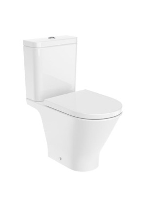 Roca Gap Round miska WC Rimless kompaktowa biała
