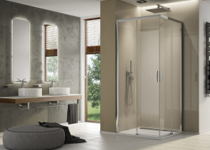 Ronal - Sanswiss Top LIne S Kabina prysznicowa 90x90 cm profil srebrny połysk