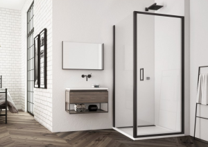 Ronal - Sanswiss Top Line S Kabina kwadratowa 90x90 cm profil czarny mat