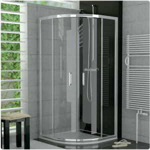 Ronal - Sanswiss Top-line Kabina półokrągła 90x90cm srebrny połysk