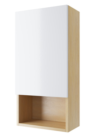 PROMOCJA Excellent Tuto Szafka wisząca lewa 40x80 cm biały/dąb