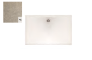 RONAL AIR Brodzik prostokątny 1200 x 800 len