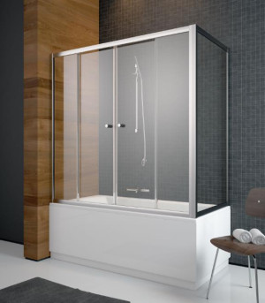 PROMOCJA Radaway Vesta DWD+S Parawan nawannowy ze ścianką boczną 160x75 cm | 203160-01+204075-01